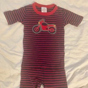 Hanna Andersson Motorcycle 2pc Short PJ Sz 130/8